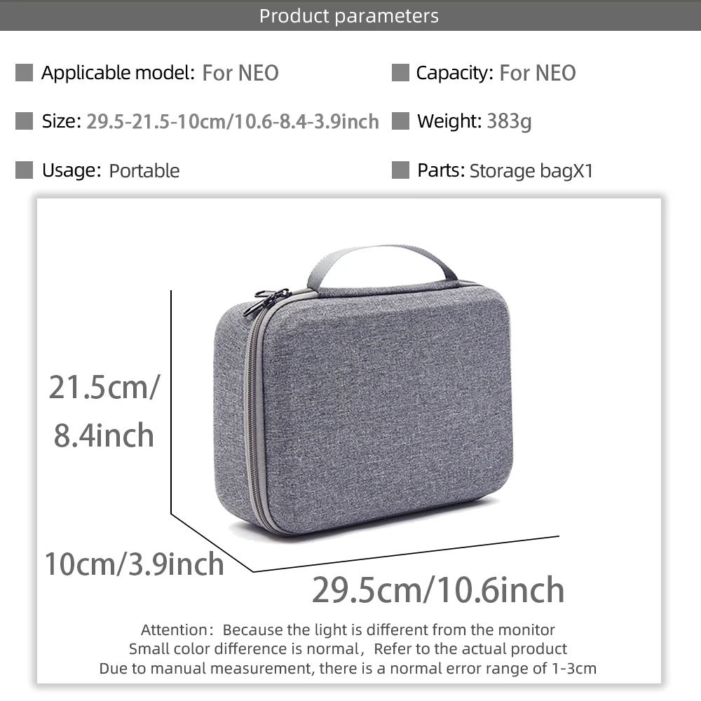 Portable Storage Bag For DJI NEO Remote Controller Hard EVA Carrying Case Travel Shoulder Box For DJI RC N3 Drone Accessories