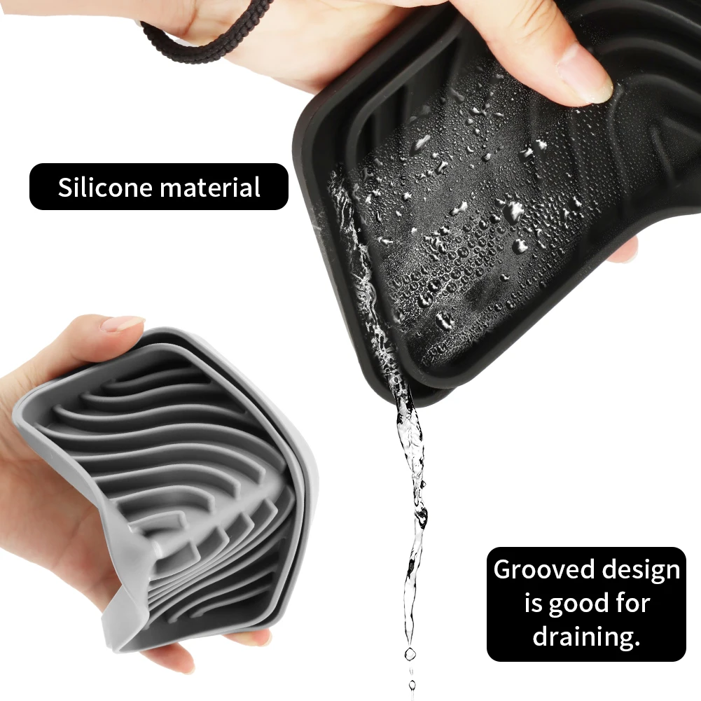 2pcs Spill Proof Water Dispenser Tray Home Silicone Drain Pad Refrigerator Drip Filter Catcher Anti Splash Drip Silicone Tray