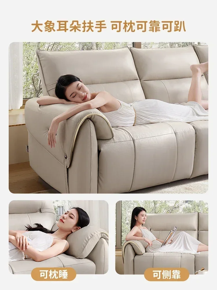 

Современный роскошный кожаный Электрический диван для гостиной