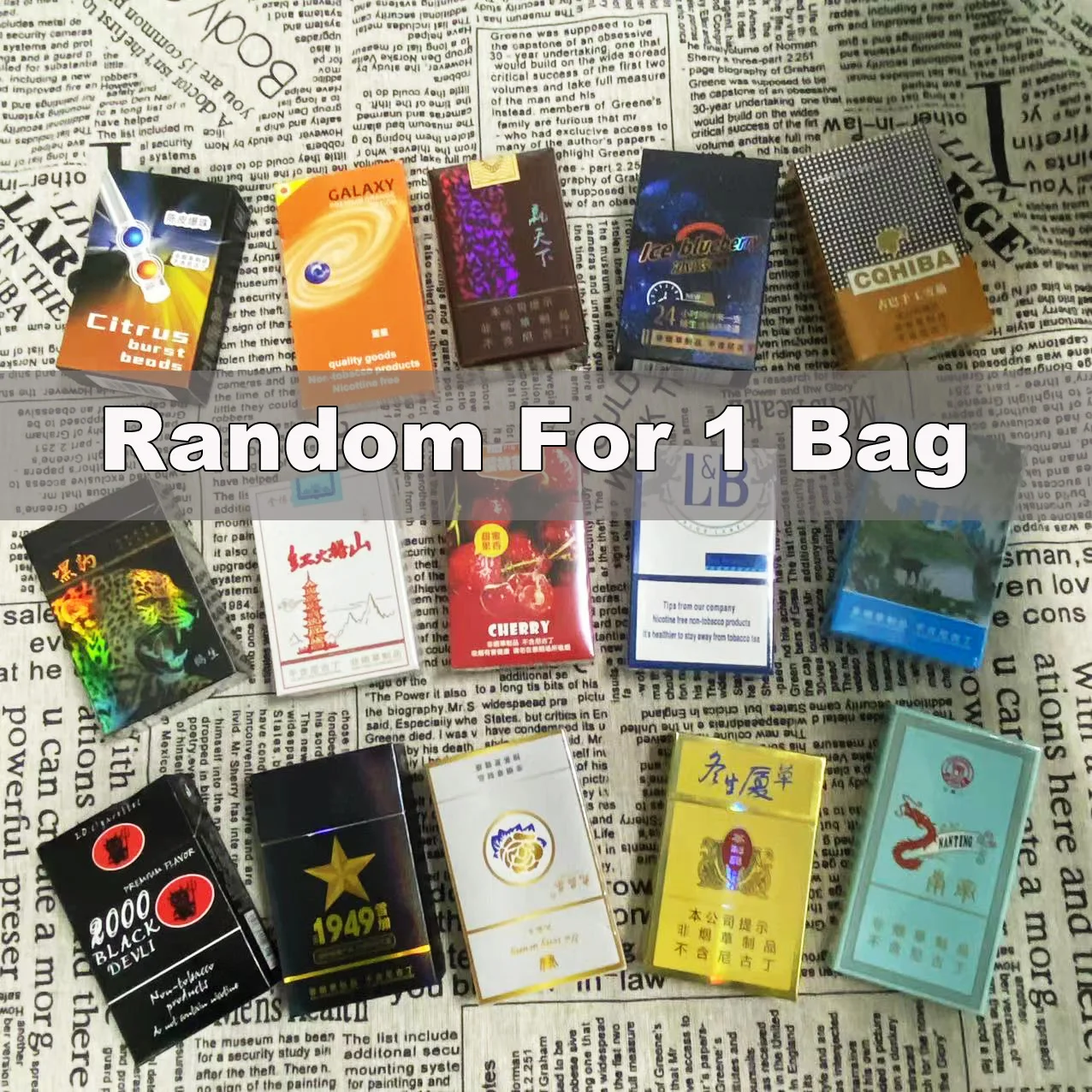 עשן צמחי לא כלול ניקוטין צמחים טבעיים מחליף סיגריות ללא ניקוטין לגברים ונשים אביזרים להפסקת עישון