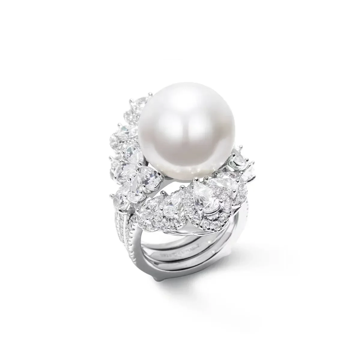 

100% S925 Sterling Silver Pure Pearl Ring for Women Fine Anillos De Silver 925 Jewelry Natural Pearl Gemstone Ring Jewelry Box