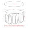 145-335cm Round Satin Tablecloths White Overlay Cover Smooth Fabric for Wedding Event Banquets Hotel Buffet Table Cloth Decor 6