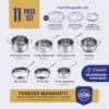 Stainless Steel Pots and Pans Set | 11-Piece w/Glass Lids, Non-Toxic, Induction, Oven Safe | Best 18/0 Ful 6