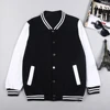 Black White Color Jacket S-5XL Loose Oversized Clothes Casual Men Women Baseball Clothes Couple Street Coat Warm Fleece Jackets 2
