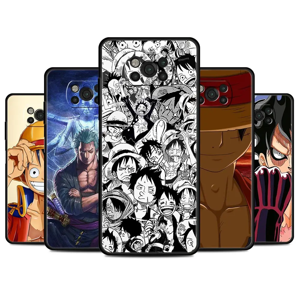 Captain Kid One Piece Case For Xiaomi Mi Poco X3 NFC M3 M4 Pro 11 10T Note 10 Lite F1 F3 GT Black Soft Phone Funda Cover |