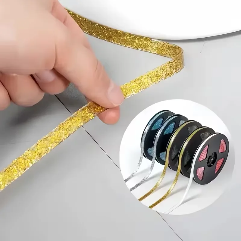Waterproof Sealing Tape Kitchen Bathroom Shower Self Adhesive Caulk Strip PVC Wall Sticker Countertop Bathtub Edge Seal Roll