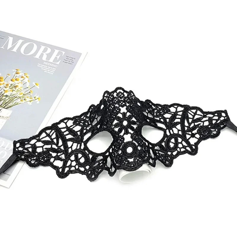 Women Hollow Lace Masquerade Face Mask Princess Party Cosplay Prom Props Costume Nightclub Queen Half Face Eye Mask