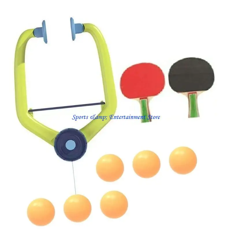 G7NF Tischtennis-Set mit Paddeln, Bällen, hängendes Tischtennis-Trainer-Set für Kinder für den Innenbereich – Detail 10