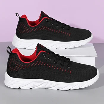 YRZL Lightweight Running Shoes Breathable Non-Slip Running Shoes Men Comfortable Sneakers Outdoor Sports Soft Wear-Resistant 1