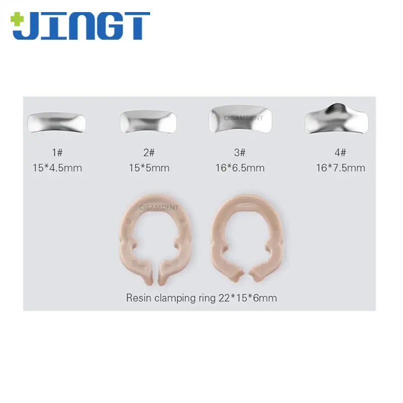 

JINGT Dental Douban Molying Film Set Tooth Tonic Tools with A Loop Oral Material Forming Sheet Filling Tool Clamping Ring