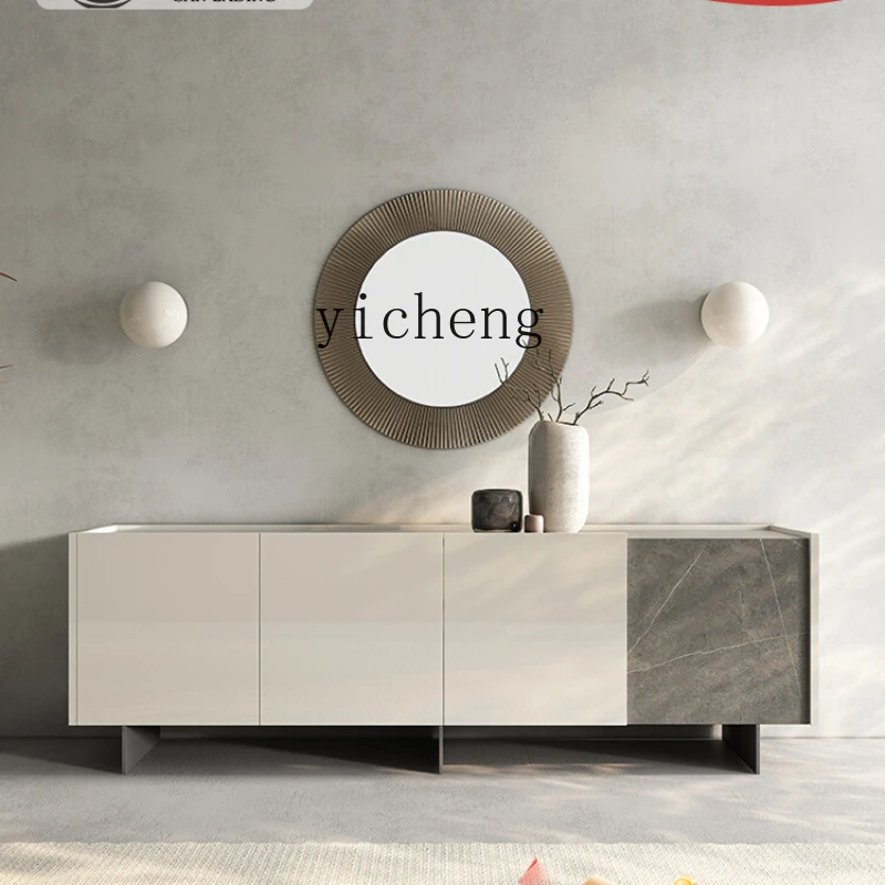 

Zc Rock Plate TV Cabinet Modern Minimalist Living Room Home TV Cabinet Small Apartment Bedroom Storage Floor Cabinet