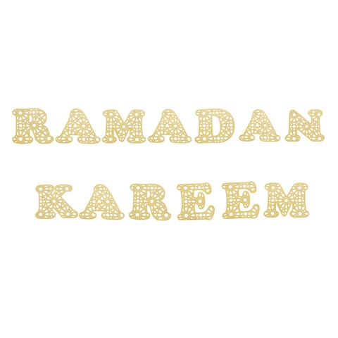 Stickers Decorations Ramadan Mubarak Wall Sticker Eid Mubarak Letter Wall Art Decor For Home Ramadan Kareem Party Room