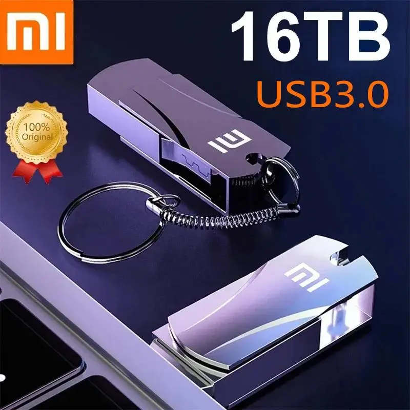 USB Flash Drive Original Xiaomi USB 3.0 2TB U Disk Flash Drives Metal High Speed Memory Stick Waterproof OTG Adapter Memoria USB Portable Stick