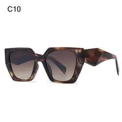 Oversized Vintage Irregular Frame UV400 Square Sunglasses (C10)