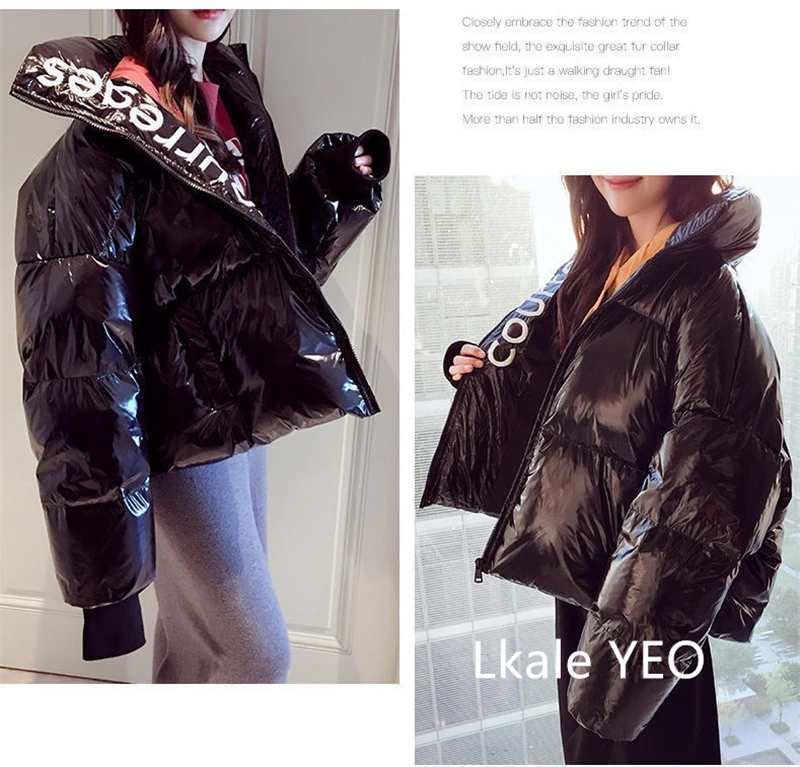 New 2025 Korean Version Unique Loose Women's Cotton Padded Outerwear Temperament Versatile Elegant Ladies Winter Parka Coat