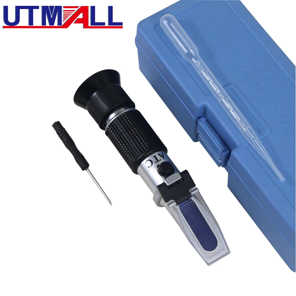 UTMALL 휴대용 테스터 도구, 4 in 1 엔진 유체, 글라이콜 동결 방지 점, 자동차 배터리 굴절계 동결 방지 테스터