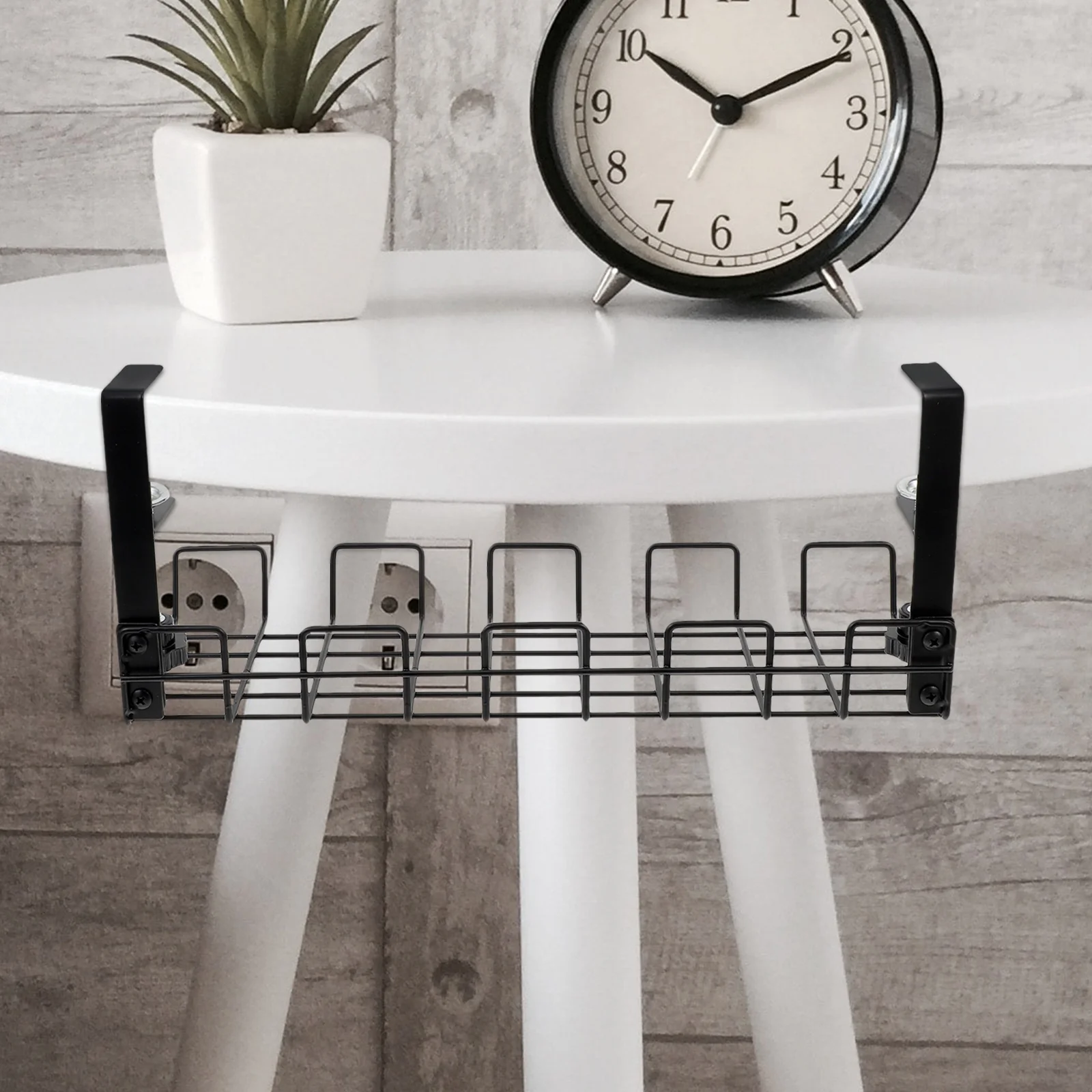 

Wire Basket Shelf Under Table Storage Rack Wire Desk Cable Under Management Tray Cord Organizer Rack Wire Cable Shelf Basket