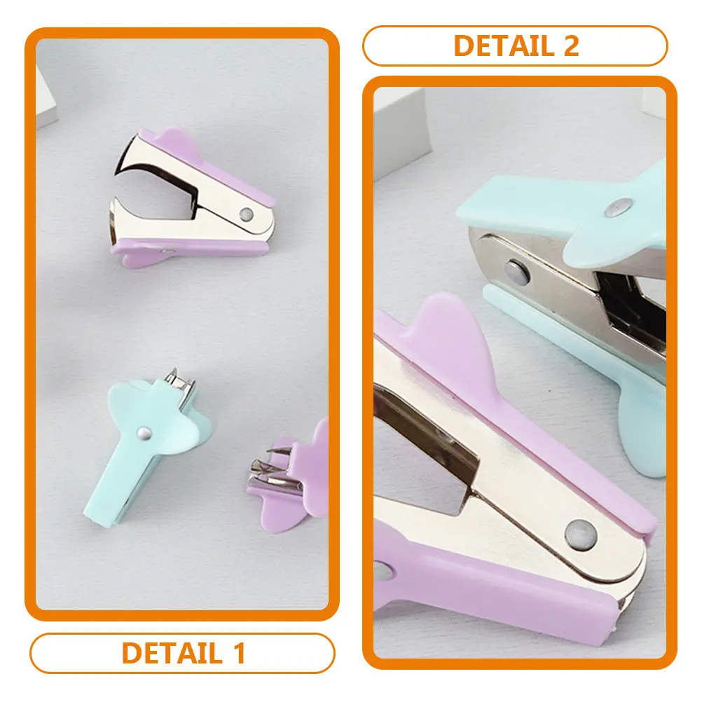 4Pcs 소형 스테이플 리무버 알루미늄 합금 PP 소재 데스크 사무용품을 위한 소형 스테이플 제거 도구 인체공학적 스테이플러