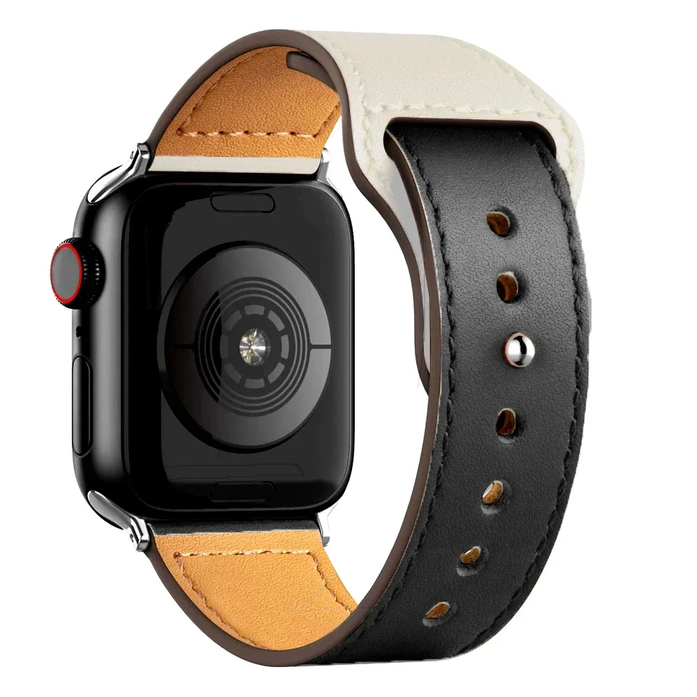 Premium Leather Wristband for Smartwatches - Elegant Bracelet Strap