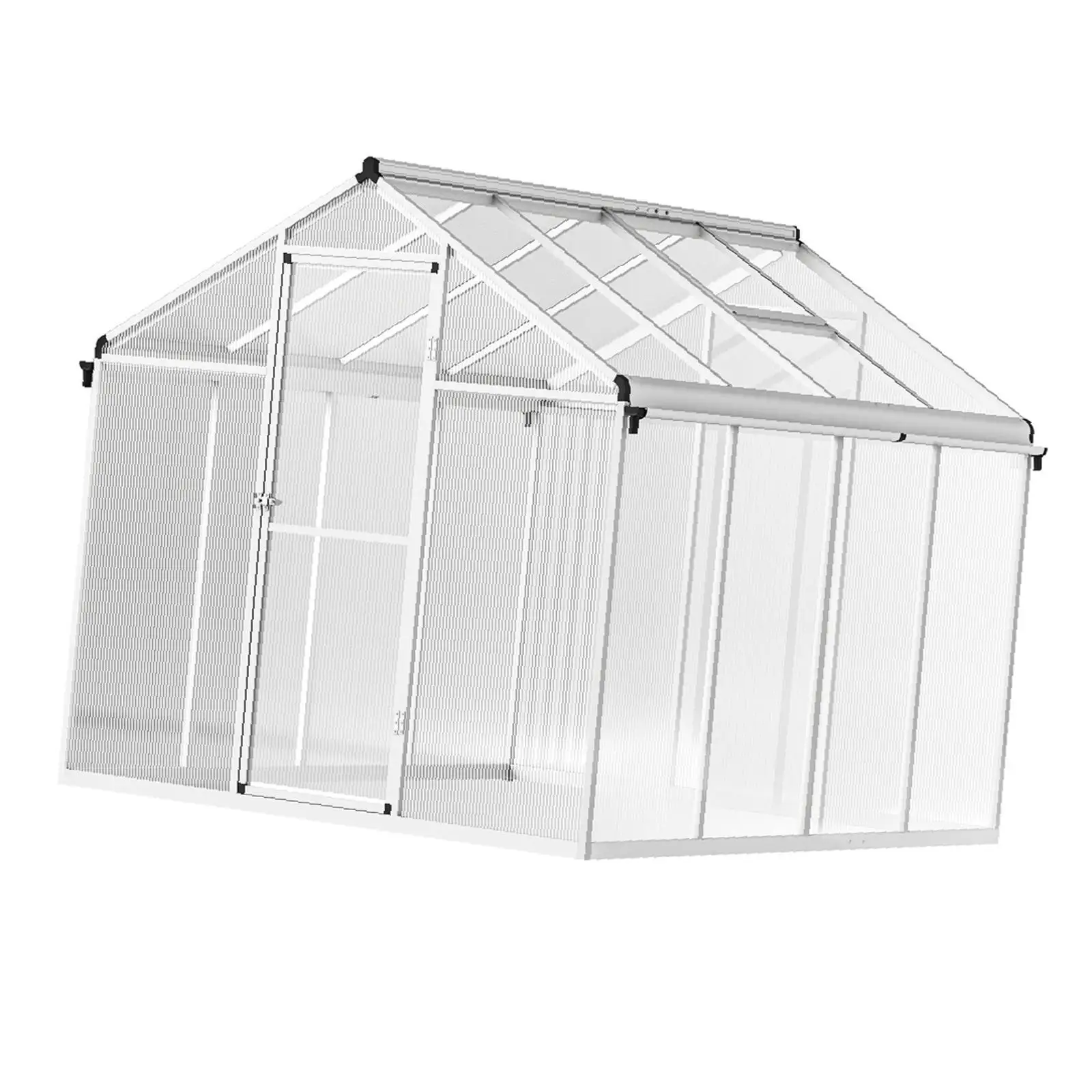 Large Garden Greenhouse Aluminium Frame Double Layer Panels Plant Shelter Complete Kit for Outdoor Use Large Garden Greenhouse Aluminium Frame Double Layer Panels Plant Shelter Complete Kit for Outdoor Use
