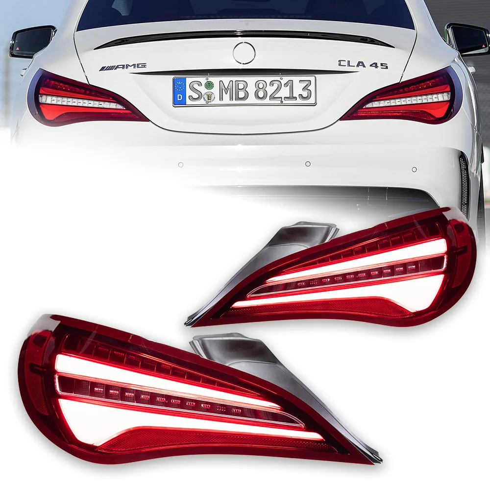 ベンツ w117 テール灯 2014-2019 cla180 cla200 cla300led akd 様式 drl ブレーキ逆自動 車の Led ヘッドライトアセンブリ互換性メルセデス · ベンツ CLA180