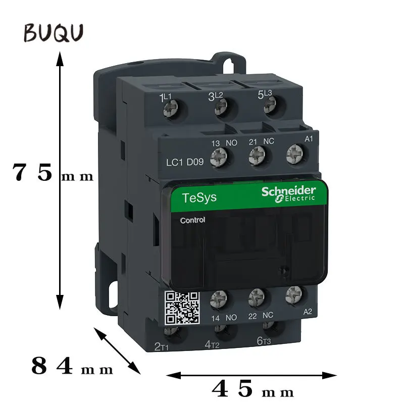 

Schneider New black LC1D09A LC1D12A LC1D18A version AC Three-pole contactor 3P B7C F7C Q7C M7C 24V 110V 220V 380V