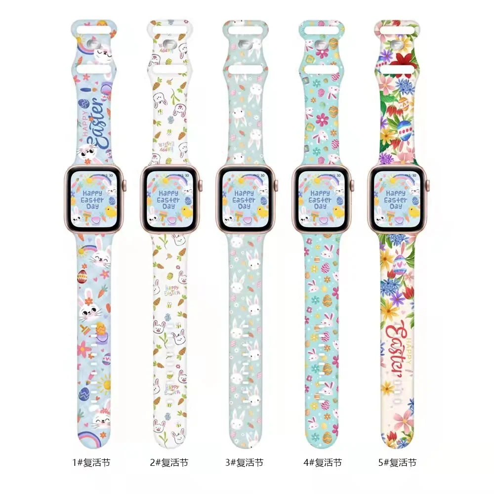 

Strap for Apple Watchband 44mm 40mm 38mm 42mm 41mm 45mm 49mm Silicone Bracelet for iwatch series 8 7 6 5 4 3 SE Ultra watch band