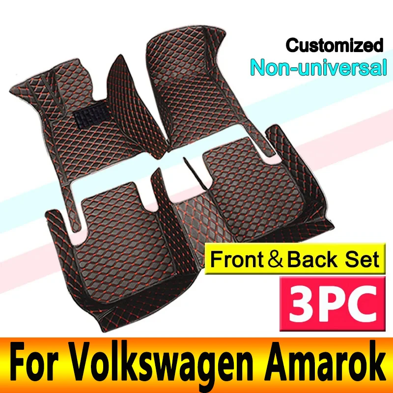 

Автомобильные коврики для Volkswagen VW Amarok 2010 ~ 2022, напольный коврик, автозапчасти, коврик, роскошный кожаный коврик, полный комплект, автомобильные аксессуары