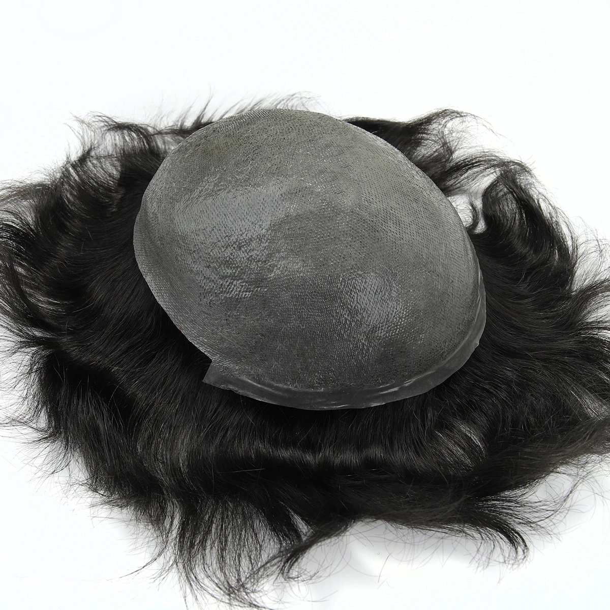 Beeos TJNG 6 inches 0.03-0.04mm Super Thin Skin Men Toupee Hair System Human Hair Protesis Capilar Hombre Pelo Humano 3