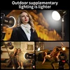 Dual Color Temperature COB Photography Light 80W Professional LED Video Light Portable Lampshade Handheld Fill Light mini Bowens 6
