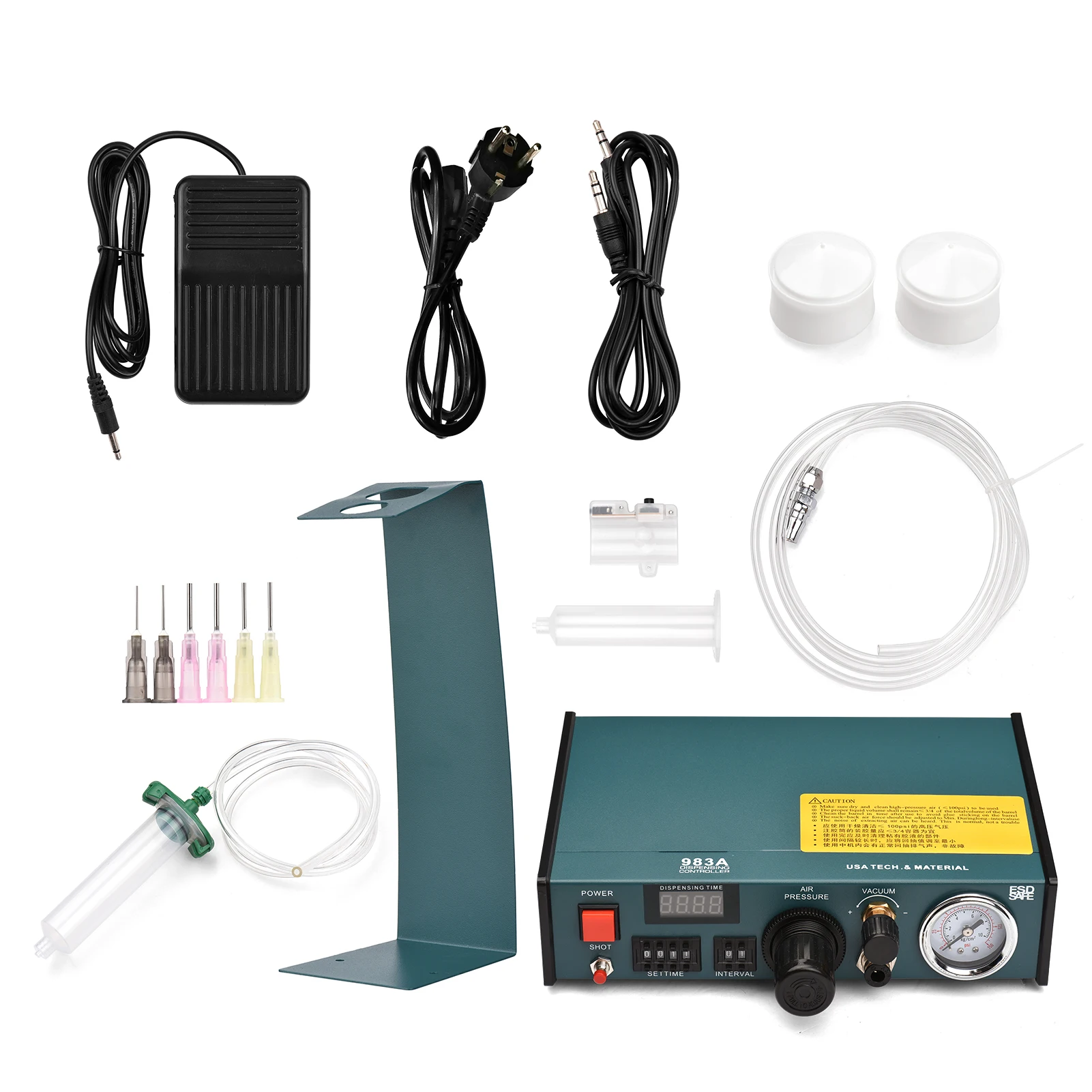 983A 220V Automatic Glue Dispenser Machine Precise Dispensing Controller Glue Machine Digital Control Drip Glue Dropper Machine 6