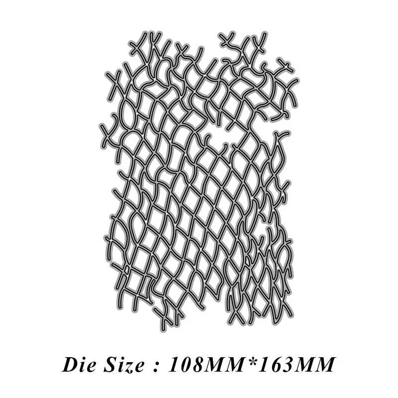 Fishnet 그리드 낚시 그물 금속 절단 다이 컷 다이 금형 스크랩북 종이 공예 칼 금형 블레이드 펀치 스텐실 다이