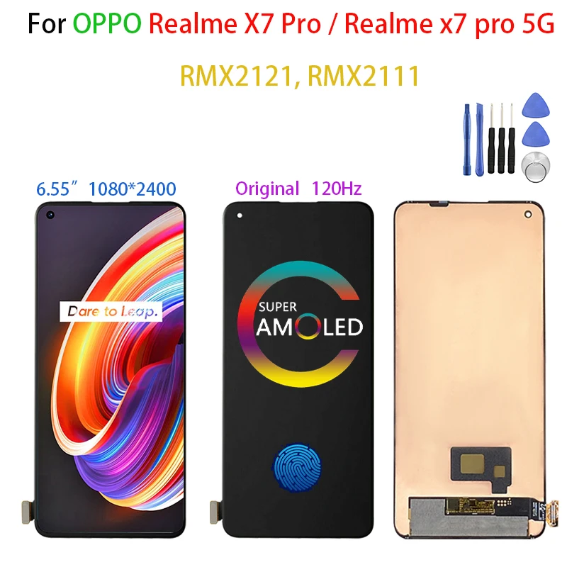 Original Amoled For Oppo Realme X7 Pro X7pro 5g Rmx2121, Rmx2111 Lcd