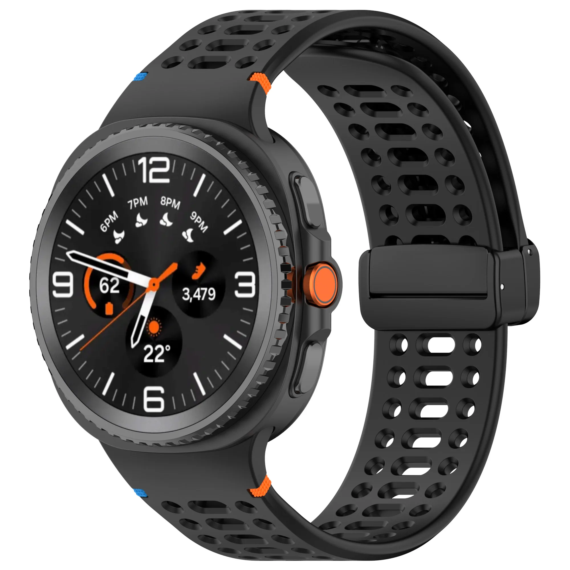 Breathable Sport Magnetic Silicone Band Strap Bracelet