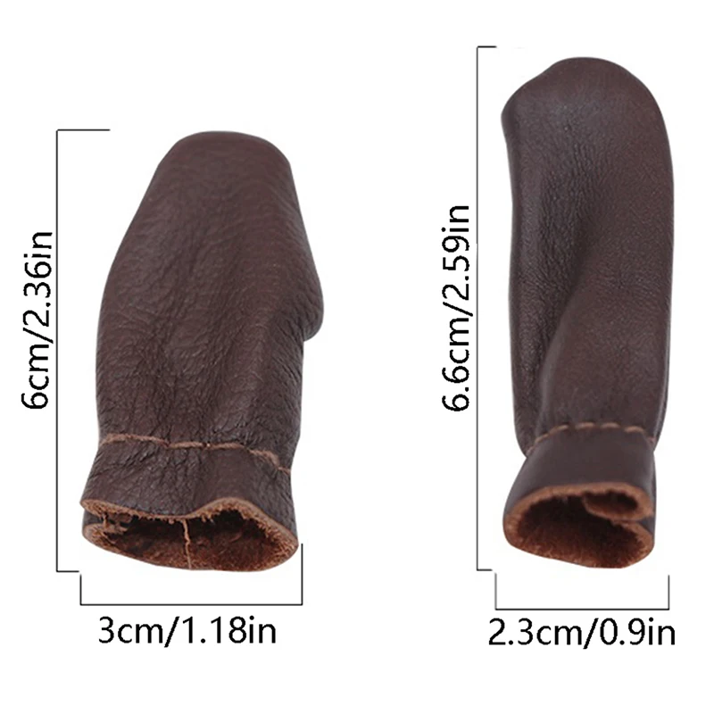 Safe Leather Needle Felting Finger Protector Finger Guard 1/2Pcs For Hand Craft Embroidery
