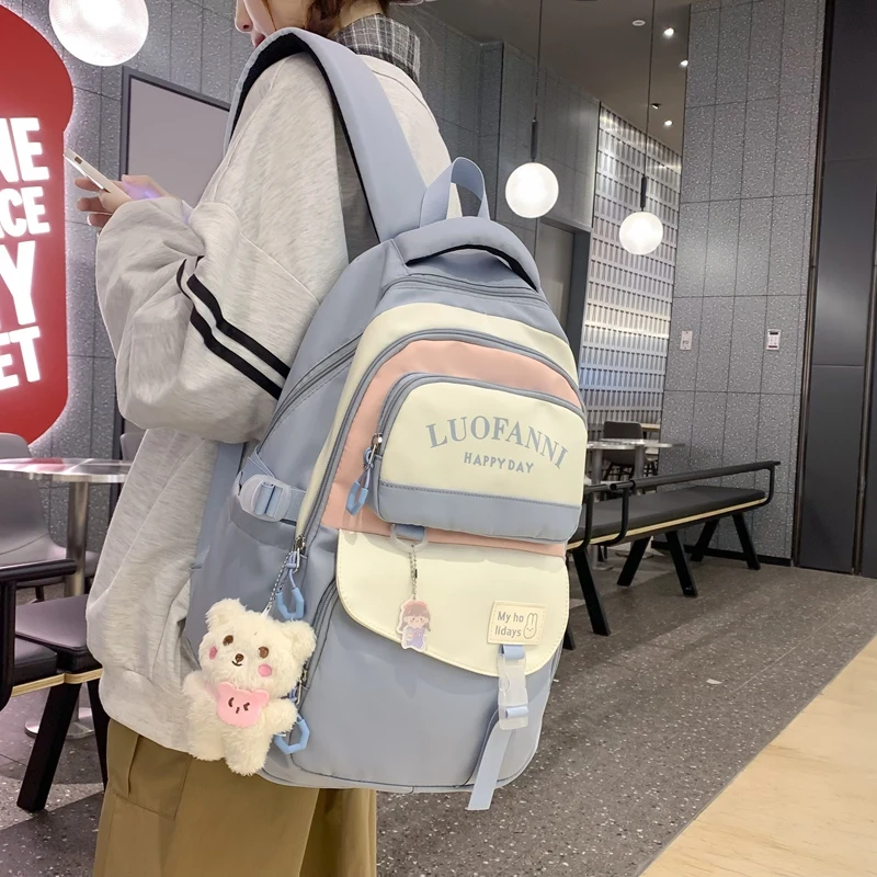 Kawaii Large Capacity Waterproof Harajuku College Backpack