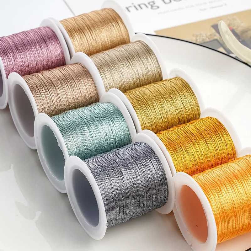 50 m 0,4 mm Nylonfaden Schnur für DIY geflochtene Armbänder Halskette Perlen Schmuckherstellung Handwerk Materialien Zubehör – Detail 2