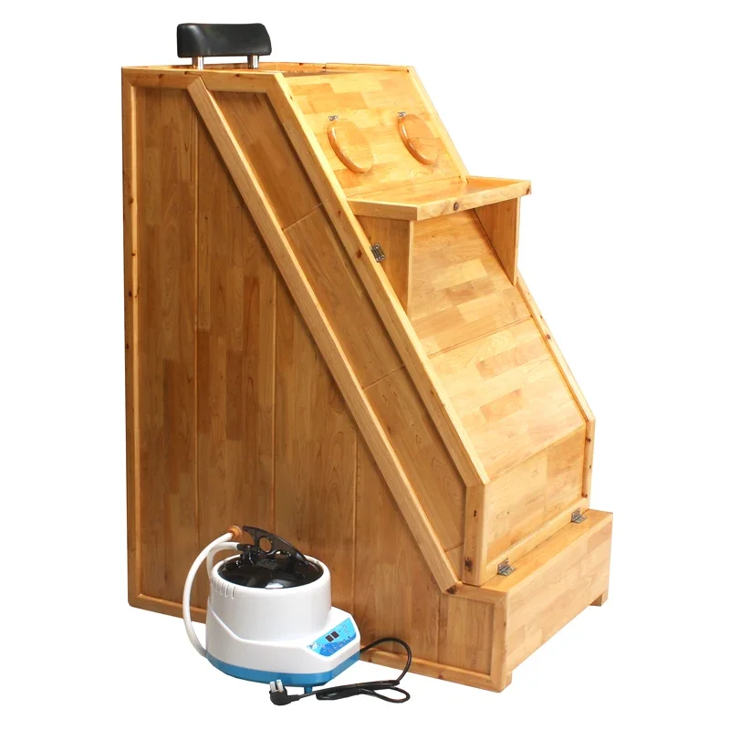 

Hxl Sweat Steaming Room Household Single Sweat Steaming Fumigation Wicking Wet Wooden Sauna Box