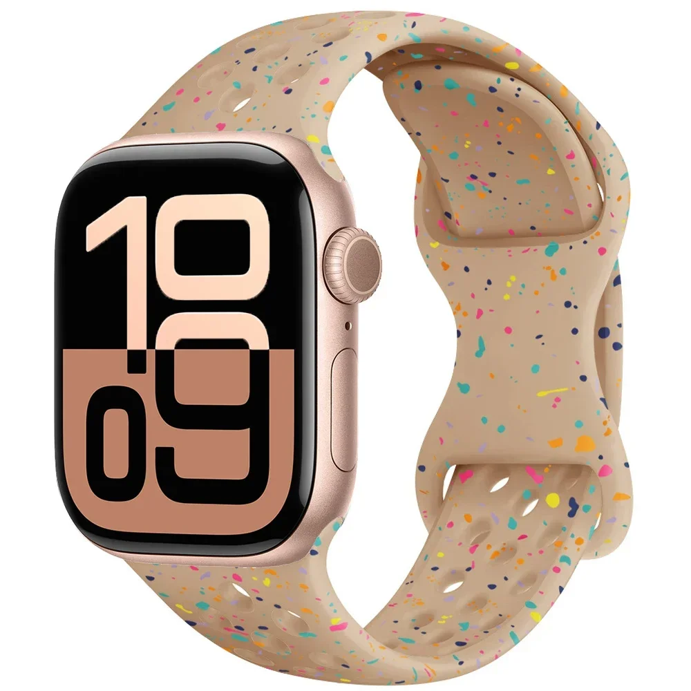 Breathable Sports Silicone Band for Smartwatches - Unisex Design