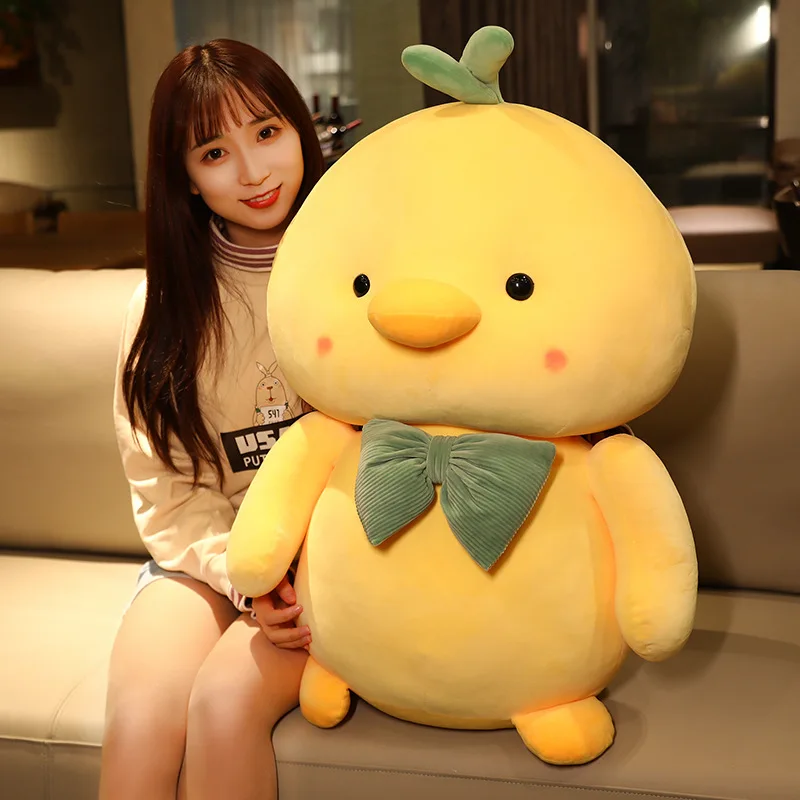 creative-plush-toy-lovely-bowtie-chick-soft-doll-huge-70cm-yellow-fat-chick-toy-throw-pillow-hug-pillow-birthday-gift-w1427