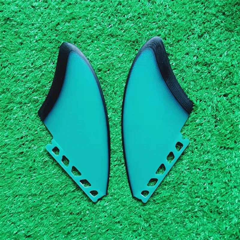 BiLong Futures Keel-F2 Fish Plate Twin Fins Fibreglass Surfboard Fins 2 Pcs Set Performance Glass (PG) Quillas Surf Fin