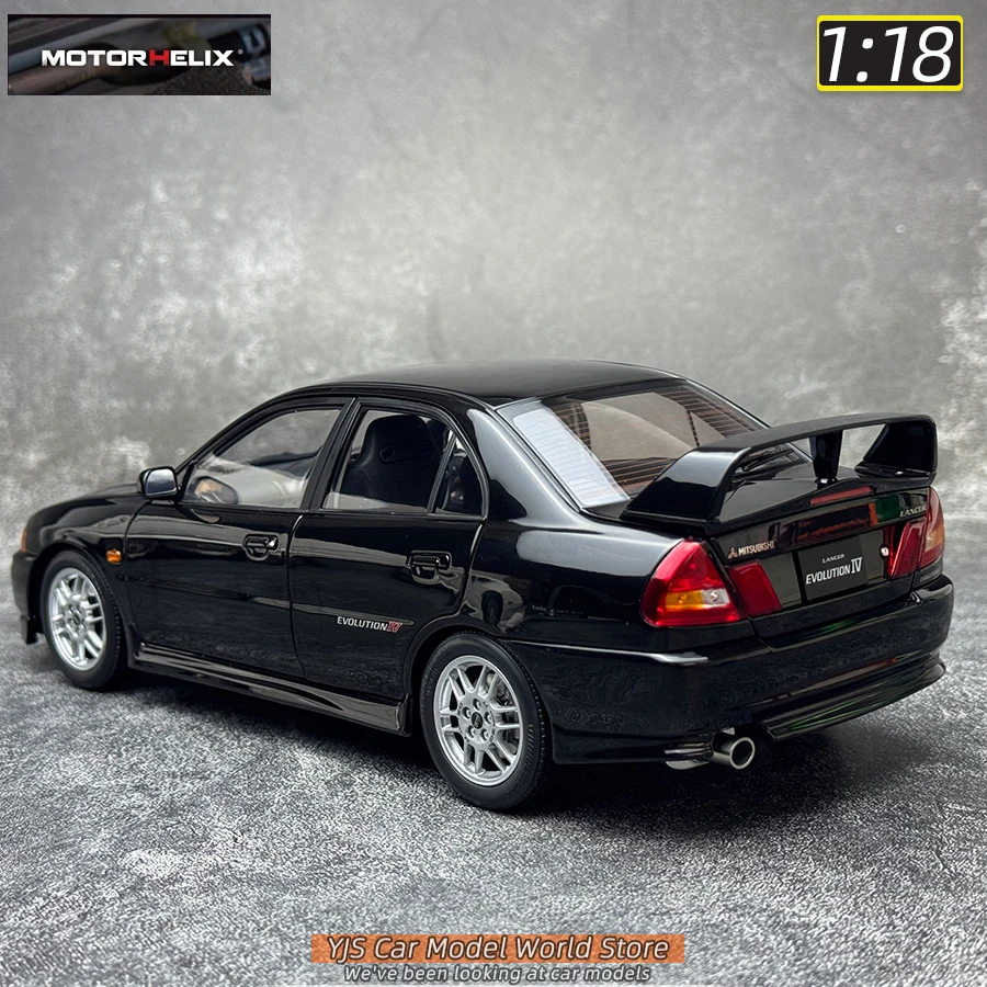 MOTORHELIX MH Diecast model 1:18 Mitsubishi Lancer Evolution IV 4 alloy car model sports car static decoration collection 