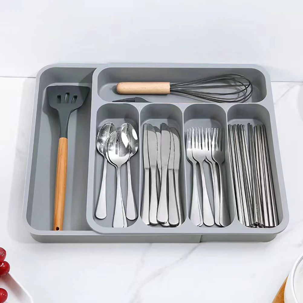 

Cutlery Drawer Organizer Cutlery Flatware Organizer Kitchen Reusable Utensil Storage Holder for Drawer