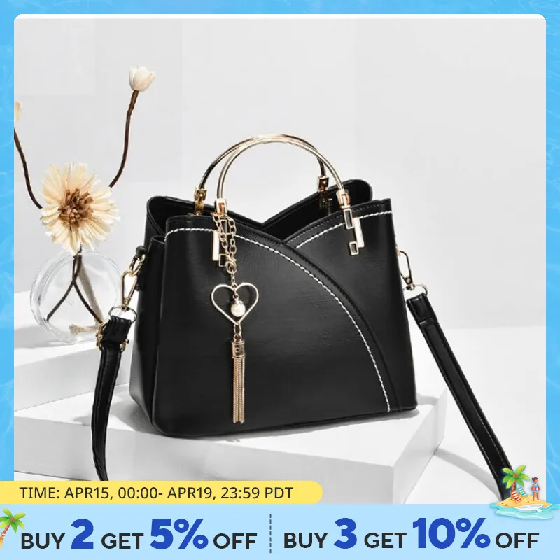 세련된 질감 패널 핸드백, 심플 캐주얼 숄더백, 여성용 크로스바디 백 