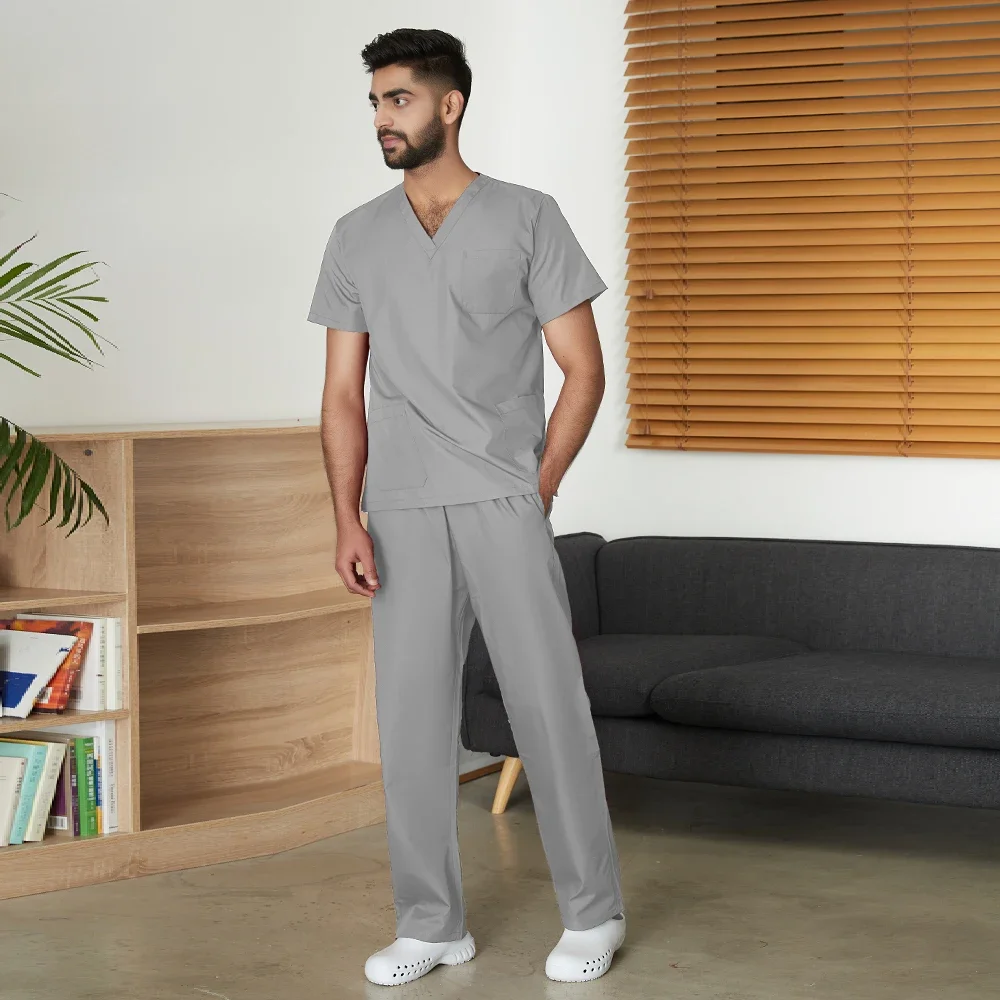 Pet Shop Veterinary Work Medical Uniform Set Unisex Dental Clinic Clinical Nurse Two-piece Scrubs Clothes medical uniform