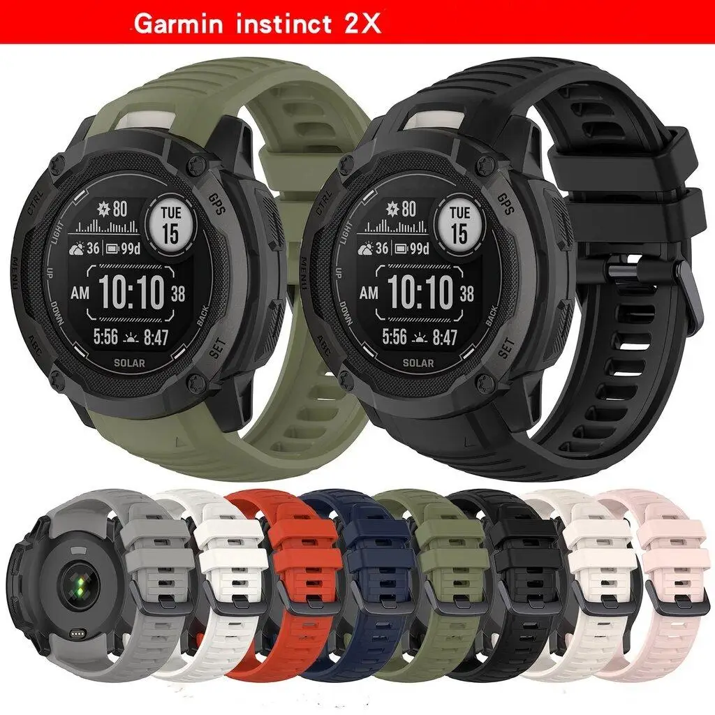 

Silicone Strap For Garmin Instinct 2X Smart Watch Band Sports Bracelet For Garmin Instinct 2X Wristband