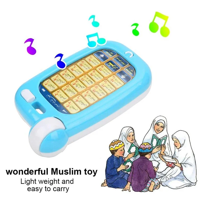 Arabic Quran Educational Toys 18 Chapters Education QURAN Phone with Light Learn Arabic KURAN Muslim Kids 6