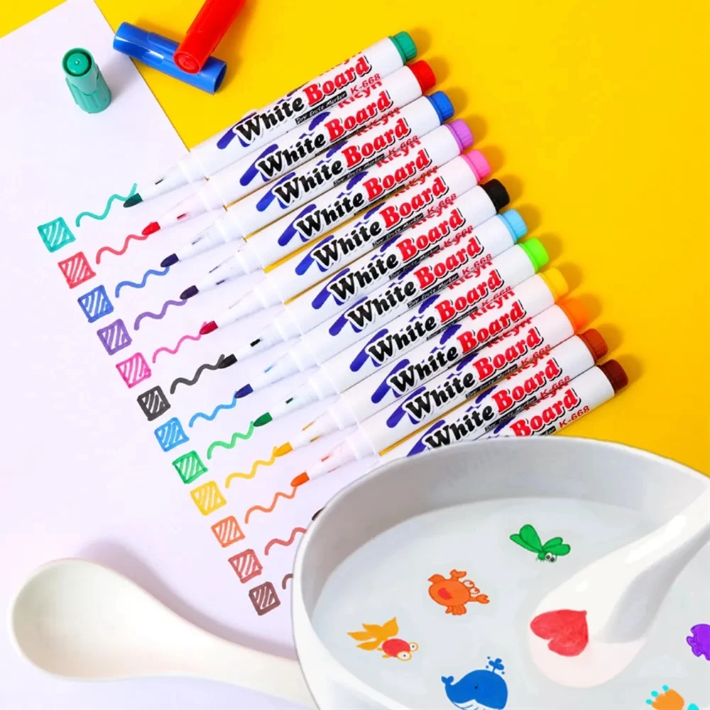 

Magical Water Painting Pen - Floating Doodle Markers for Kids - Early Education Magic Whiteboard Marker