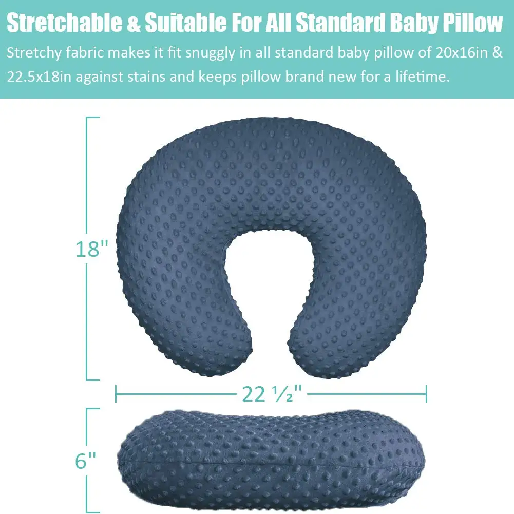 Minky Nursing Pillow Cover, Nursing Pillow Case Plush Breastfeeding Pillow Slipcover Fits Nursing Pillow, Ultra Soft Snug 5