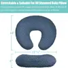 Minky Nursing Pillow Cover, Nursing Pillow Case Plush Breastfeeding Pillow Slipcover Fits Nursing Pillow, Ultra Soft Snug 5